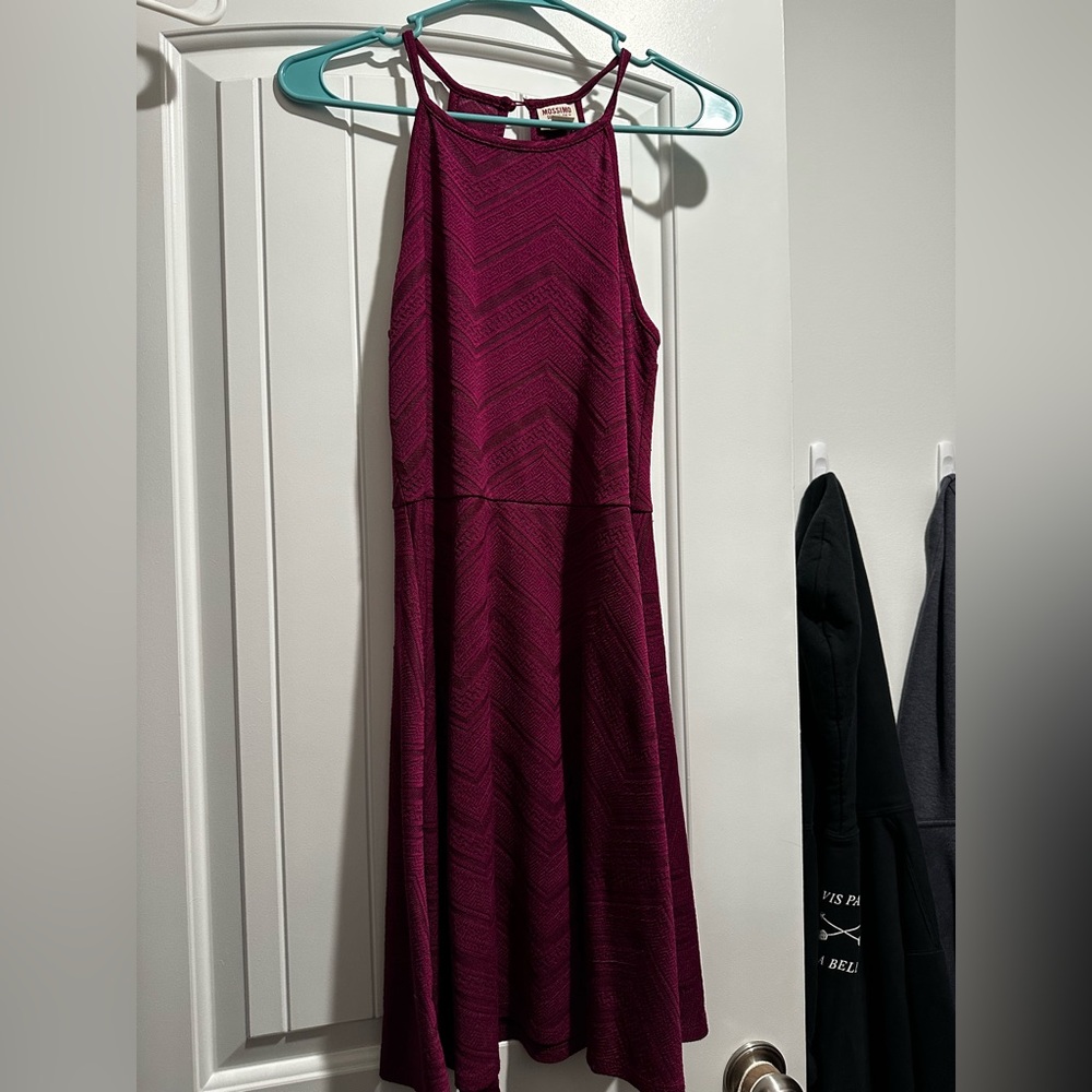 Mossimo Supply Co Red Sleeveless Halter Maxi Dress
